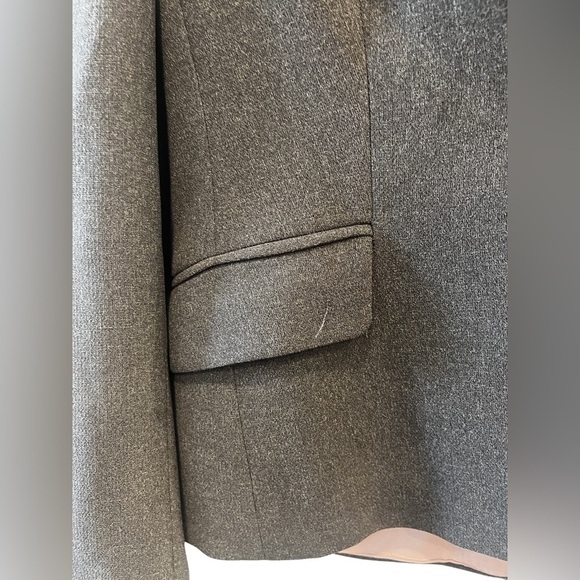Kate Hill Gray Longsleeve Office Button Collar Blazer Size 10P - Picture 12 of 15